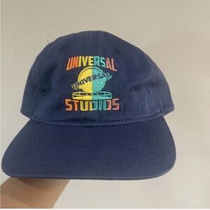 Universal Studios Hat Adjustable Strap OS Adults Navy Blue Cap New